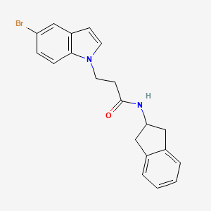 3-(5-bromo-1H-indol-1-yl)-N-(2,3-dihydro-1H-inden-2-yl)propanamide