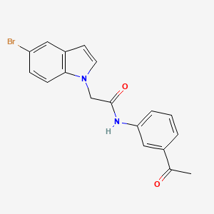 N-(3-acetylphenyl)-2-(5-bromo-1H-indol-1-yl)acetamide