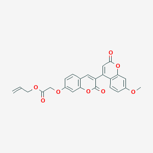 molecular formula C24H18O8 B11149884 allyl 2-{[3-(7-methoxy-2-oxo-2H-chromen-4-yl)-2-oxo-2H-chromen-7-yl]oxy}acetate 