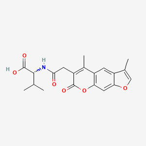 N-[(3,5-dimethyl-7-oxo-7H-furo[3,2-g]chromen-6-yl)acetyl]-D-valine