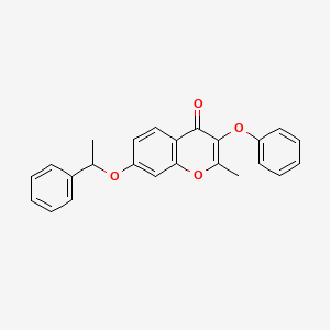 2-methyl-3-phenoxy-7-(1-phenylethoxy)-4H-chromen-4-one