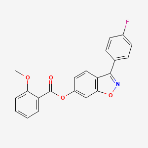 3-(4-Fluorophenyl)-1,2-benzoxazol-6-yl 2-methoxybenzoate