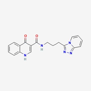 4-hydroxy-N-(3-[1,2,4]triazolo[4,3-a]pyridin-3-ylpropyl)-3-quinolinecarboxamide