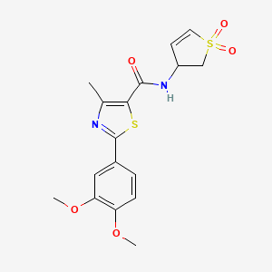 2-(3,4-dimethoxyphenyl)-N-(1,1-dioxido-2,3-dihydrothiophen-3-yl)-4-methyl-1,3-thiazole-5-carboxamide