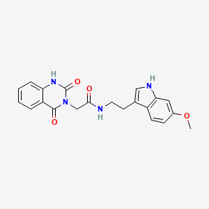 2-(2,4-dioxo-1,4-dihydroquinazolin-3(2H)-yl)-N-[2-(6-methoxy-1H-indol-3-yl)ethyl]acetamide