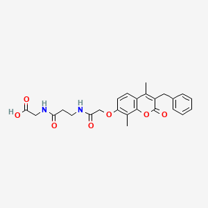 N-{[(3-benzyl-4,8-dimethyl-2-oxo-2H-chromen-7-yl)oxy]acetyl}-beta-alanylglycine