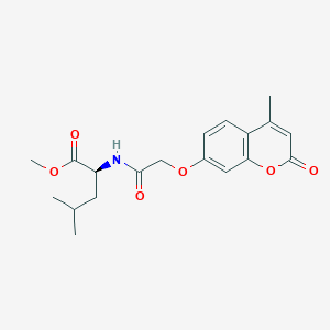 methyl N-{[(4-methyl-2-oxo-2H-chromen-7-yl)oxy]acetyl}-L-leucinate