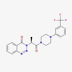 3-[(2S)-1-oxo-1-{4-[3-(trifluoromethyl)phenyl]piperazin-1-yl}propan-2-yl]-1,2,3-benzotriazin-4(3H)-one