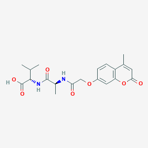 molecular formula C20H24N2O7 B11150196 N-{[(4-methyl-2-oxo-2H-chromen-7-yl)oxy]acetyl}-L-alanyl-L-valine 