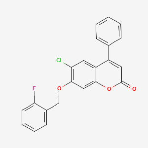 6-chloro-7-[(2-fluorobenzyl)oxy]-4-phenyl-2H-chromen-2-one