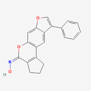 (4E)-N-hydroxy-9-phenyl-2,3-dihydrocyclopenta[c]furo[3,2-g]chromen-4(1H)-imine