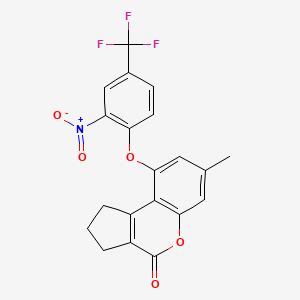 7-methyl-9-[2-nitro-4-(trifluoromethyl)phenoxy]-2,3-dihydrocyclopenta[c]chromen-4(1H)-one