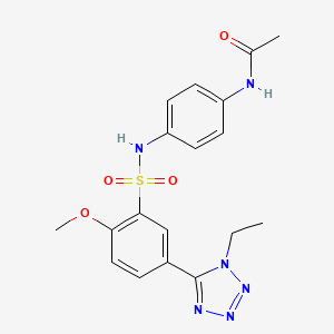 N-[4-({[5-(1-ethyl-1H-tetrazol-5-yl)-2-methoxyphenyl]sulfonyl}amino)phenyl]acetamide