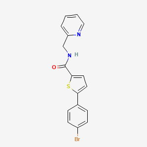 5-(4-bromophenyl)-N-(2-pyridinylmethyl)-2-thiophenecarboxamide