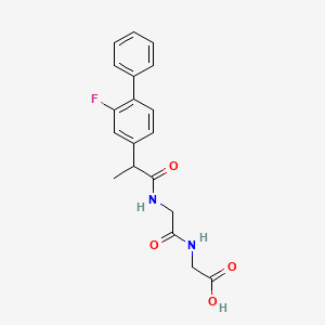 molecular formula C19H19FN2O4 B11150349 N-[2-(2-fluorobiphenyl-4-yl)propanoyl]glycylglycine 