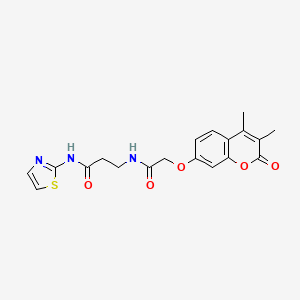 3-({2-[(3,4-dimethyl-2-oxo-2H-chromen-7-yl)oxy]acetyl}amino)-N-(1,3-thiazol-2-yl)propanamide