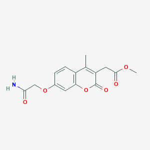 methyl [7-(2-amino-2-oxoethoxy)-4-methyl-2-oxo-2H-chromen-3-yl]acetate