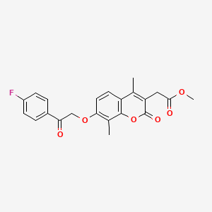 methyl {7-[2-(4-fluorophenyl)-2-oxoethoxy]-4,8-dimethyl-2-oxo-2H-chromen-3-yl}acetate