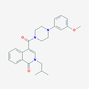 4-{[4-(3-methoxyphenyl)piperazin-1-yl]carbonyl}-2-(2-methylpropyl)isoquinolin-1(2H)-one