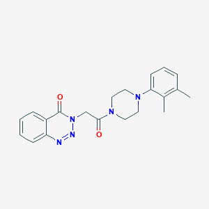 3-{2-[4-(2,3-dimethylphenyl)piperazino]-2-oxoethyl}-1,2,3-benzotriazin-4(3H)-one