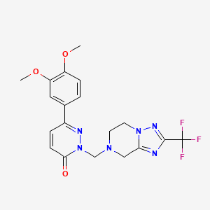 6-(3,4-dimethoxyphenyl)-2-{[2-(trifluoromethyl)-5,6-dihydro[1,2,4]triazolo[1,5-a]pyrazin-7(8H)-yl]methyl}pyridazin-3(2H)-one