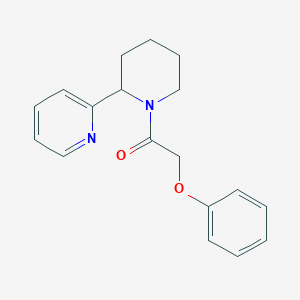 molecular formula C18H20N2O2 B11150496 2-Phenoxy-1-[2-(pyridin-2-yl)piperidin-1-yl]ethanone 