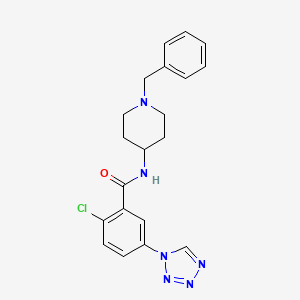 N~1~-(1-benzyl-4-piperidyl)-2-chloro-5-(1H-1,2,3,4-tetraazol-1-yl)benzamide