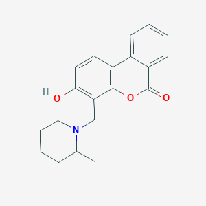 4-[(2-ethylpiperidin-1-yl)methyl]-3-hydroxy-6H-benzo[c]chromen-6-one