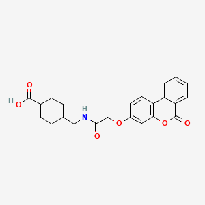 trans-4-[({[(6-oxo-6H-benzo[c]chromen-3-yl)oxy]acetyl}amino)methyl]cyclohexanecarboxylic acid