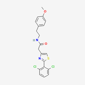 2-[2-(2,6-dichlorophenyl)-1,3-thiazol-4-yl]-N-[2-(4-methoxyphenyl)ethyl]acetamide