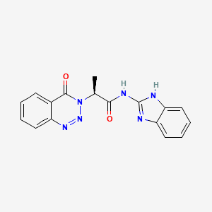 (2S)-N-(1H-benzimidazol-2-yl)-2-(4-oxo-1,2,3-benzotriazin-3(4H)-yl)propanamide