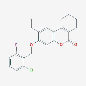 3-[(2-chloro-6-fluorobenzyl)oxy]-2-ethyl-7,8,9,10-tetrahydro-6H-benzo[c]chromen-6-one