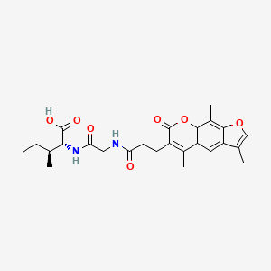 N-[3-(3,5,9-trimethyl-7-oxo-7H-furo[3,2-g]chromen-6-yl)propanoyl]glycyl-D-isoleucine