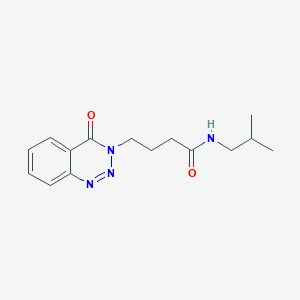 N-isobutyl-4-[4-oxo-1,2,3-benzotriazin-3(4H)-yl]butanamide