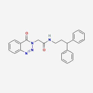 N-(3,3-diphenylpropyl)-2-(4-oxo-1,2,3-benzotriazin-3(4H)-yl)acetamide