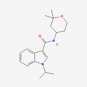 N-(2,2-dimethyltetrahydro-2H-pyran-4-yl)-1-isopropyl-1H-indole-3-carboxamide