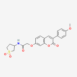 N-(1,1-dioxidotetrahydrothiophen-3-yl)-2-{[3-(4-methoxyphenyl)-2-oxo-2H-chromen-7-yl]oxy}acetamide