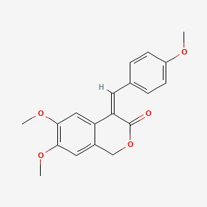 (4Z)-6,7-dimethoxy-4-(4-methoxybenzylidene)-1,4-dihydro-3H-isochromen-3-one