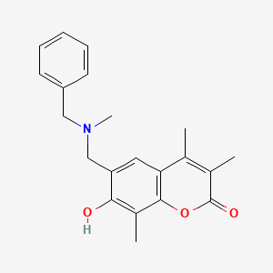 6-{[benzyl(methyl)amino]methyl}-7-hydroxy-3,4,8-trimethyl-2H-chromen-2-one