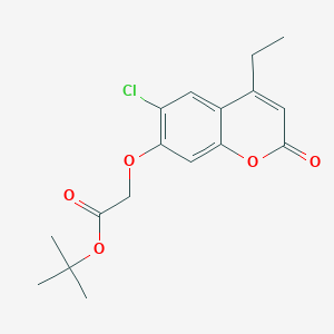 tert-butyl 2-[(6-chloro-4-ethyl-2-oxo-2H-chromen-7-yl)oxy]acetate