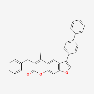 6-benzyl-3-(4-biphenylyl)-5-methyl-7H-furo[3,2-g]chromen-7-one