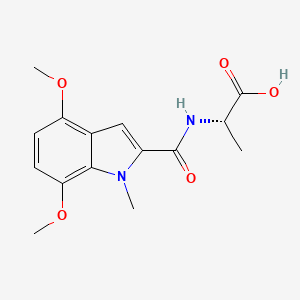 N-[(4,7-dimethoxy-1-methyl-1H-indol-2-yl)carbonyl]-L-alanine