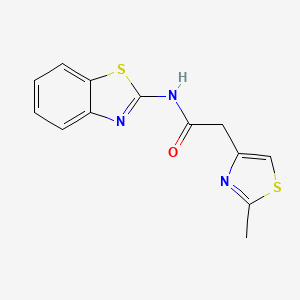 N-(1,3-benzothiazol-2-yl)-2-(2-methyl-1,3-thiazol-4-yl)acetamide