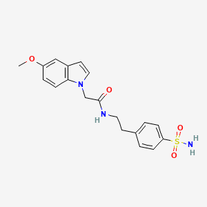 2-(5-methoxy-1H-indol-1-yl)-N-[2-(4-sulfamoylphenyl)ethyl]acetamide