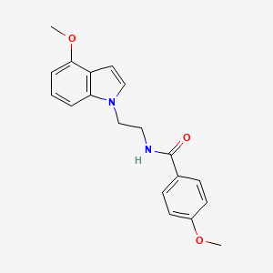 4-methoxy-N-[2-(4-methoxy-1H-indol-1-yl)ethyl]benzamide