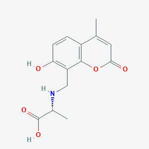 N-[(7-hydroxy-4-methyl-2-oxo-2H-chromen-8-yl)methyl]-D-alanine