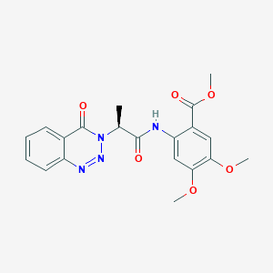 methyl 4,5-dimethoxy-2-{[(2S)-2-(4-oxo-1,2,3-benzotriazin-3(4H)-yl)propanoyl]amino}benzoate