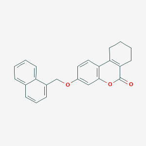 molecular formula C24H20O3 B11150899 3-(1-naphthylmethoxy)-7,8,9,10-tetrahydro-6H-benzo[c]chromen-6-one 