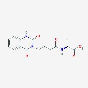 N-[4-(2,4-dioxo-1,4-dihydroquinazolin-3(2H)-yl)butanoyl]-L-alanine