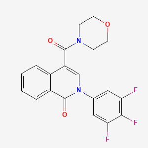 molecular formula C20H15F3N2O3 B11150931 4-(morpholinocarbonyl)-2-(3,4,5-trifluorophenyl)-1(2H)-isoquinolinone 